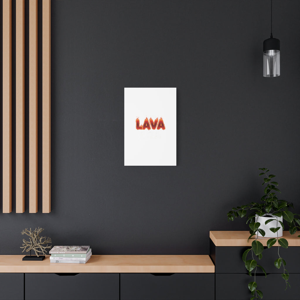 Lava Text Graphic Canvas, holiday burnout meme, festive but tired