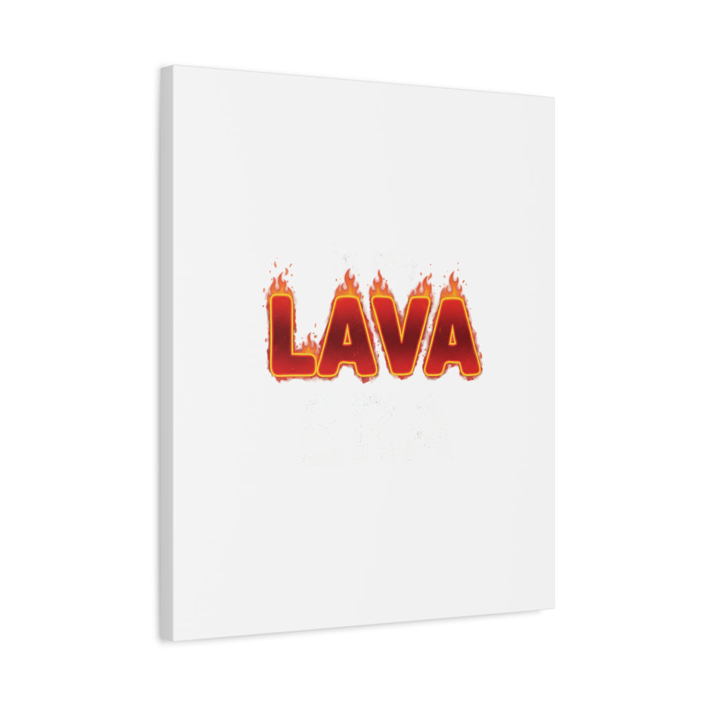 Lava Text Graphic Canvas, holiday burnout meme, festive but tired