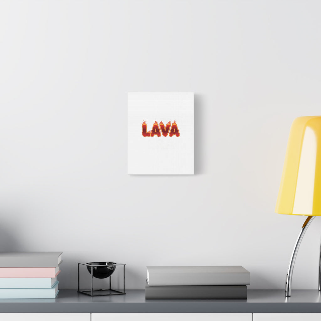 Lava Text Graphic Canvas, holiday burnout meme, festive but tired