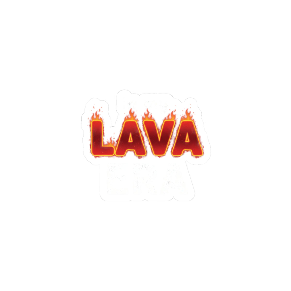 LAVA flame text Sticker | burnout meme, festive but tired