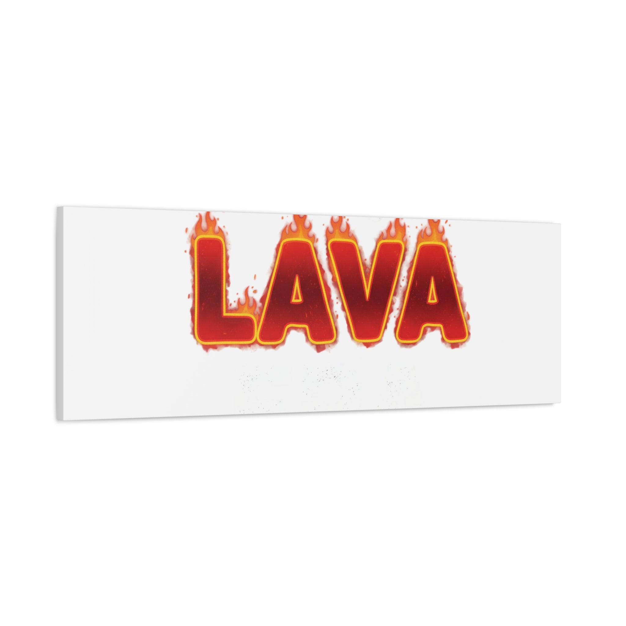 Lava Text Graphic Canvas, holiday burnout meme, festive but tired