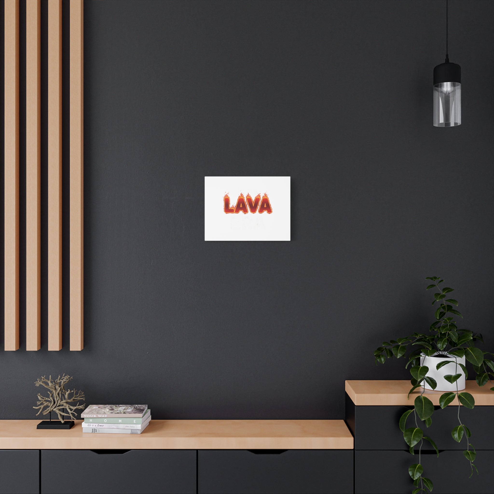 Lava Text Graphic Canvas, holiday burnout meme, festive but tired