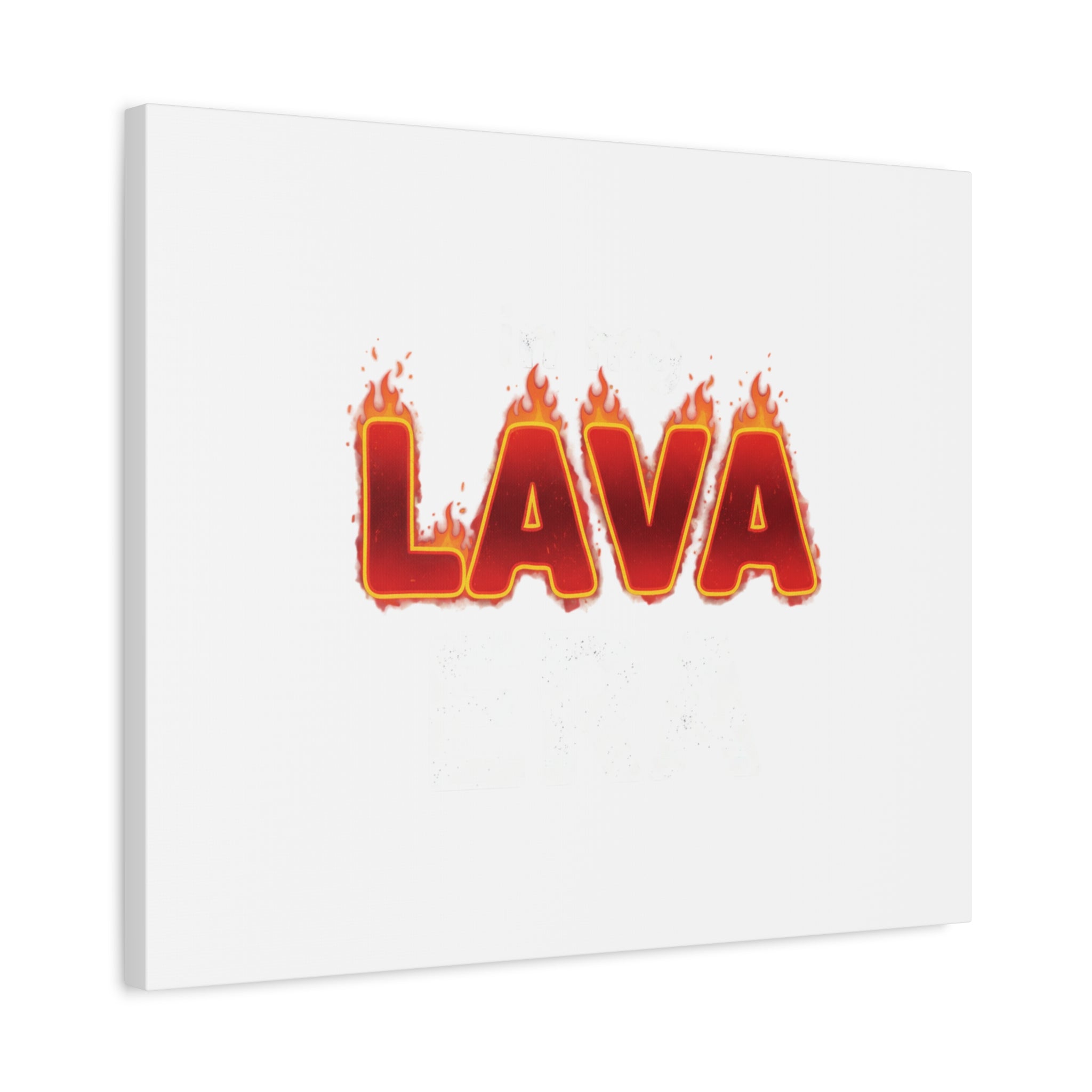 Lava Text Graphic Canvas, holiday burnout meme, festive but tired