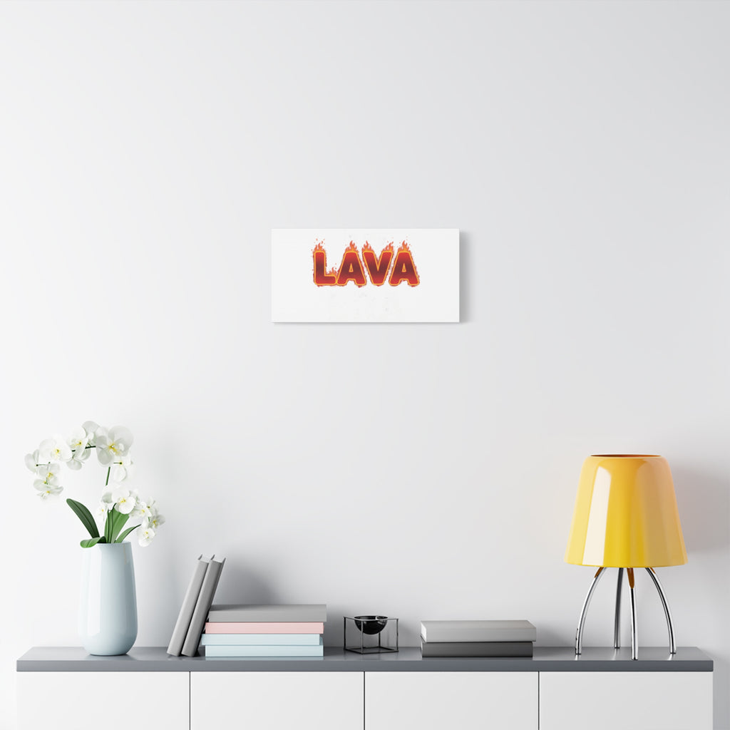 Lava Text Graphic Canvas, holiday burnout meme, festive but tired