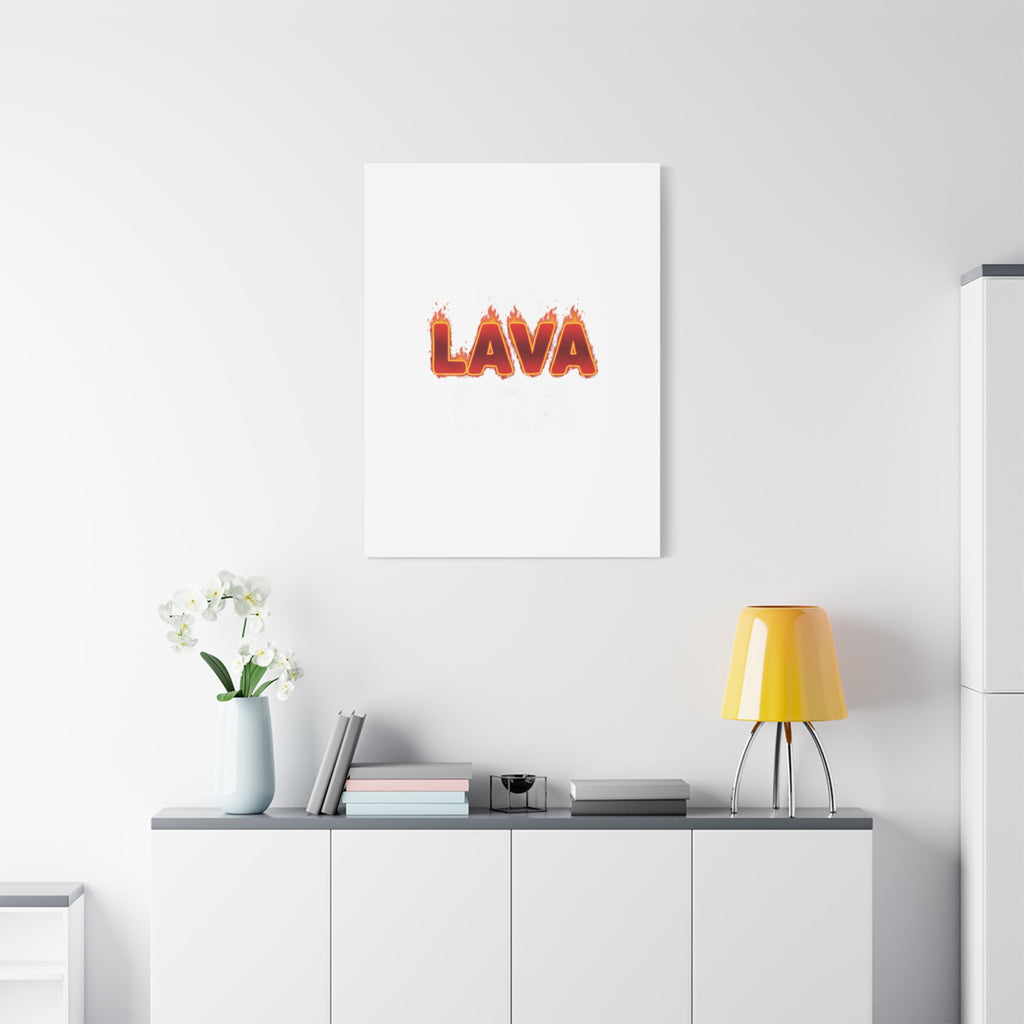 Lava Text Graphic Canvas, holiday burnout meme, festive but tired