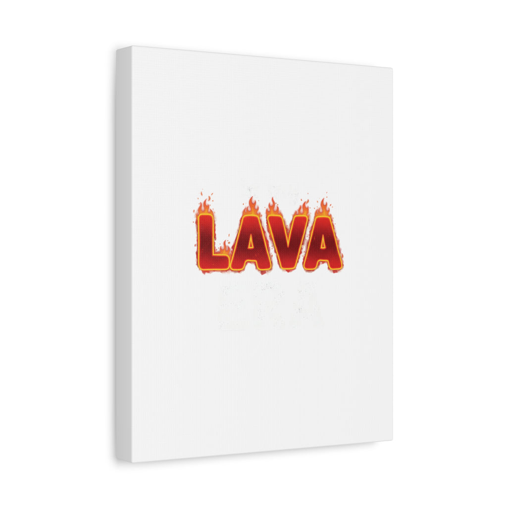 Lava Text Graphic Canvas, holiday burnout meme, festive but tired