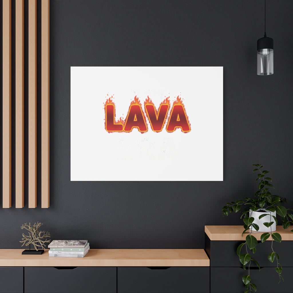 Lava Text Graphic Canvas, holiday burnout meme, festive but tired