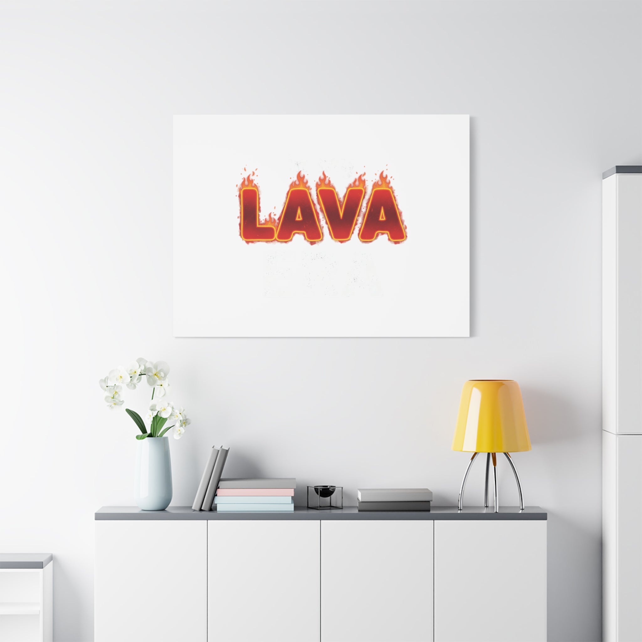 Lava Text Graphic Canvas, holiday burnout meme, festive but tired