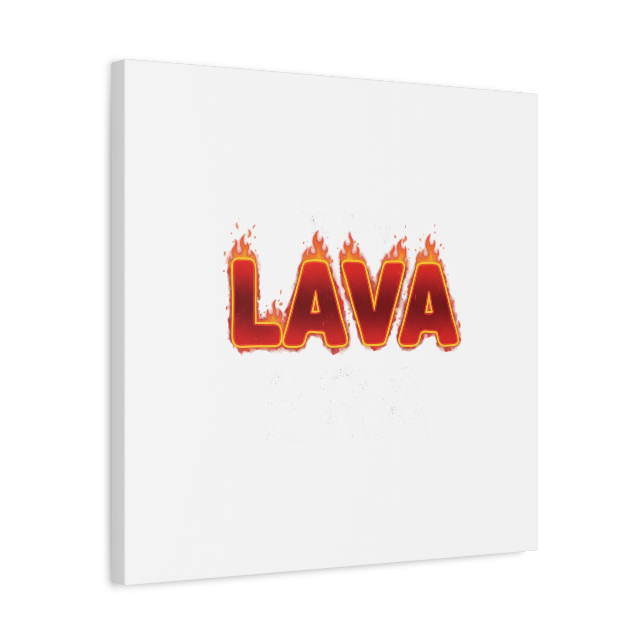 Lava Text Graphic Canvas, holiday burnout meme, festive but tired