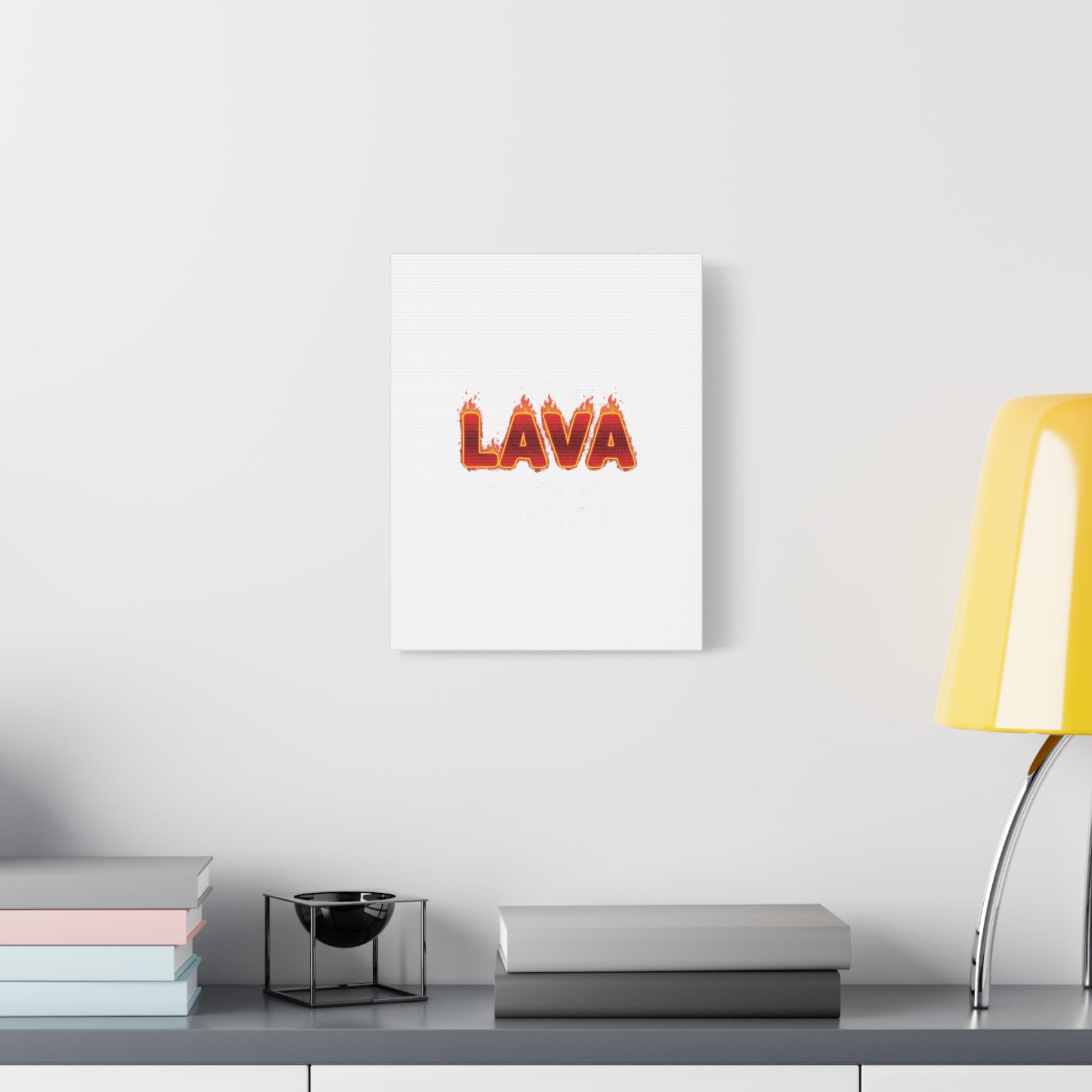 Lava Text Graphic Canvas, holiday burnout meme, festive but tired