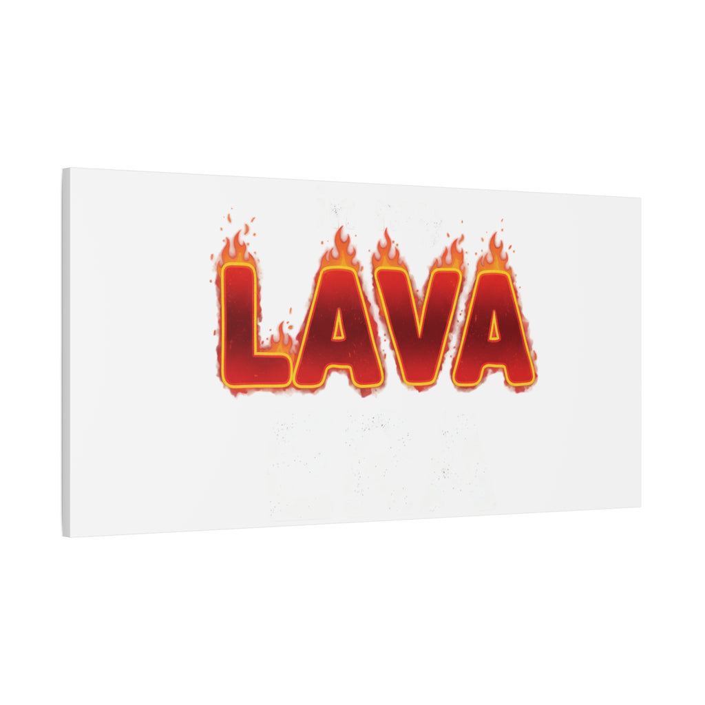 Lava Text Graphic Canvas, holiday burnout meme, festive but tired