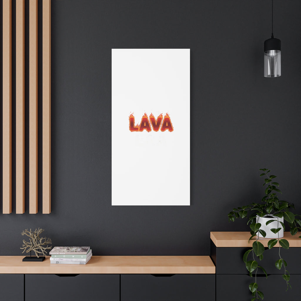 Lava Text Graphic Canvas, holiday burnout meme, festive but tired