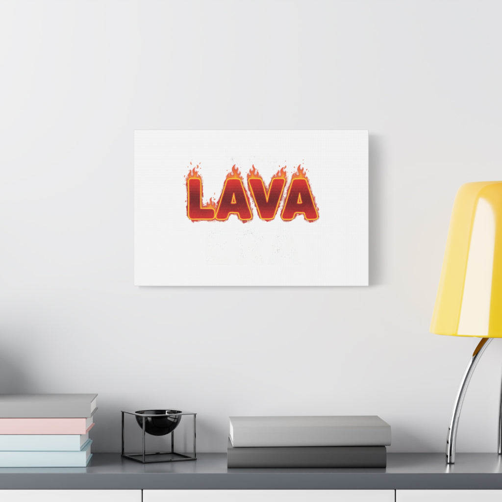 Lava Text Graphic Canvas, holiday burnout meme, festive but tired
