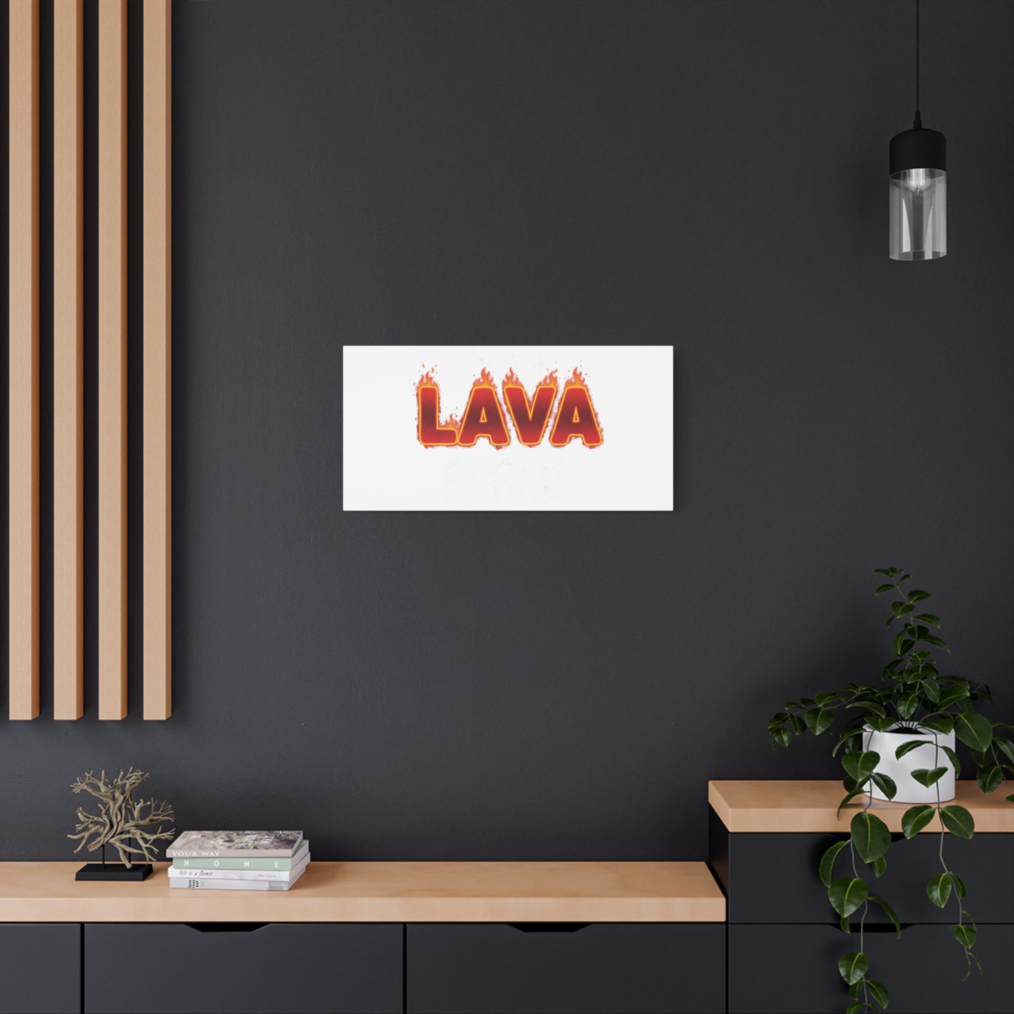 Lava Text Graphic Canvas, holiday burnout meme, festive but tired
