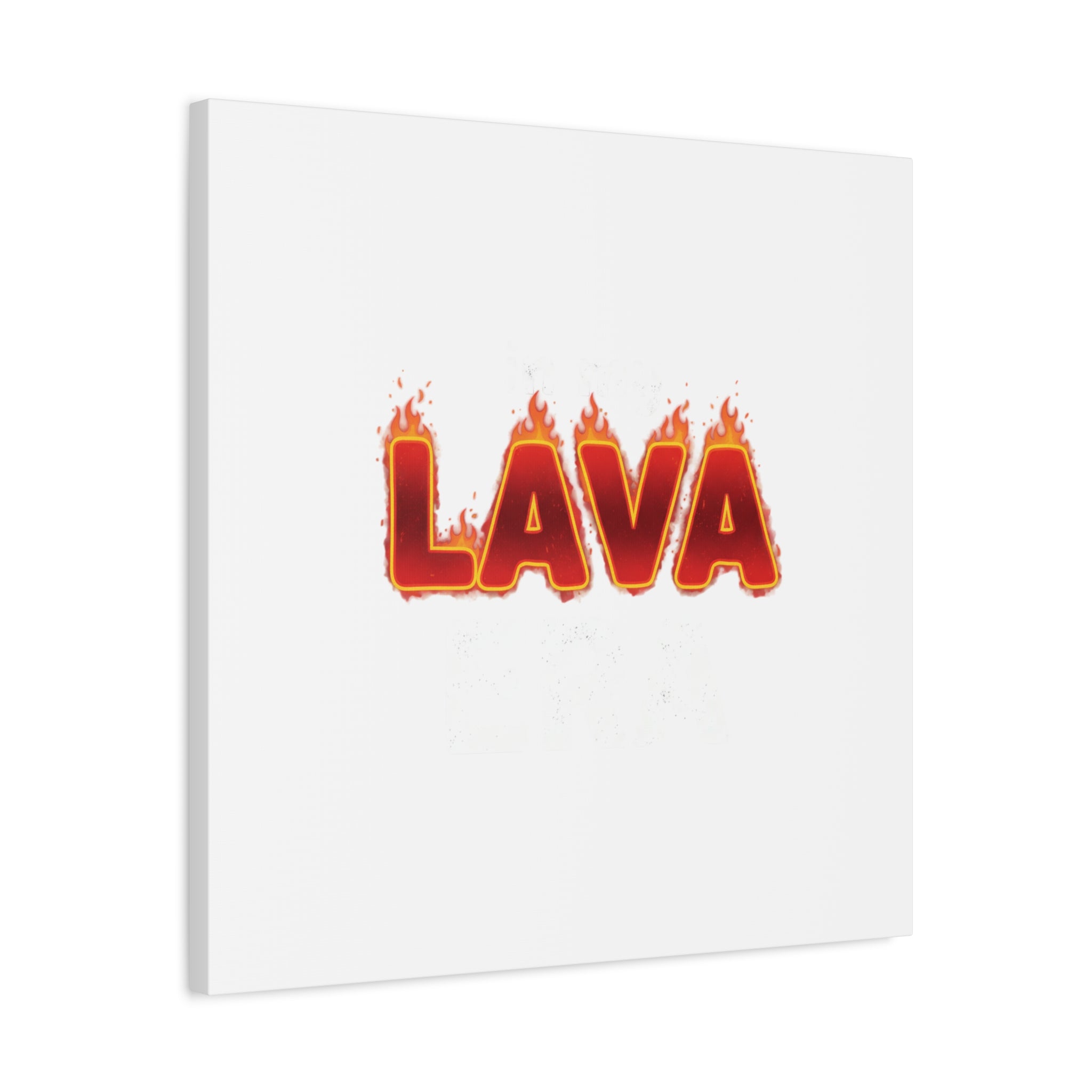 Lava Text Graphic Canvas, holiday burnout meme, festive but tired