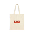 lava text Tote | Holiday Burnout Meme, festive but tired tote