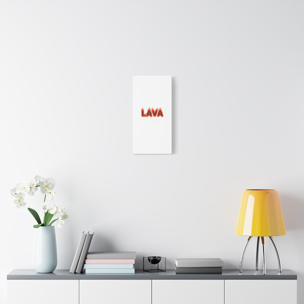 Lava Text Graphic Canvas, holiday burnout meme, festive but tired
