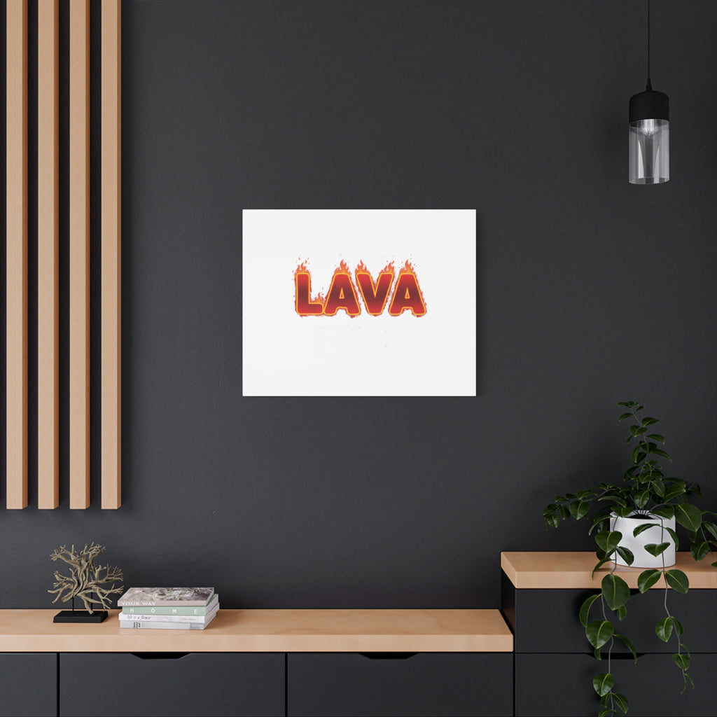 Lava Text Graphic Canvas, holiday burnout meme, festive but tired