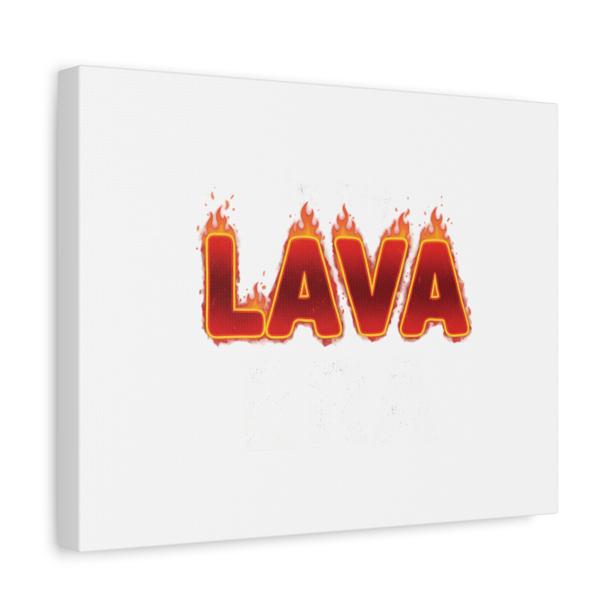 Lava Text Graphic Canvas, holiday burnout meme, festive but tired