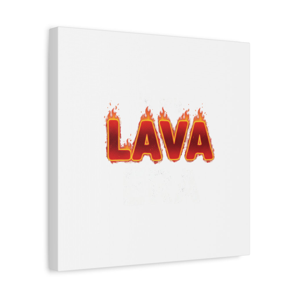 Lava Text Graphic Canvas, holiday burnout meme, festive but tired
