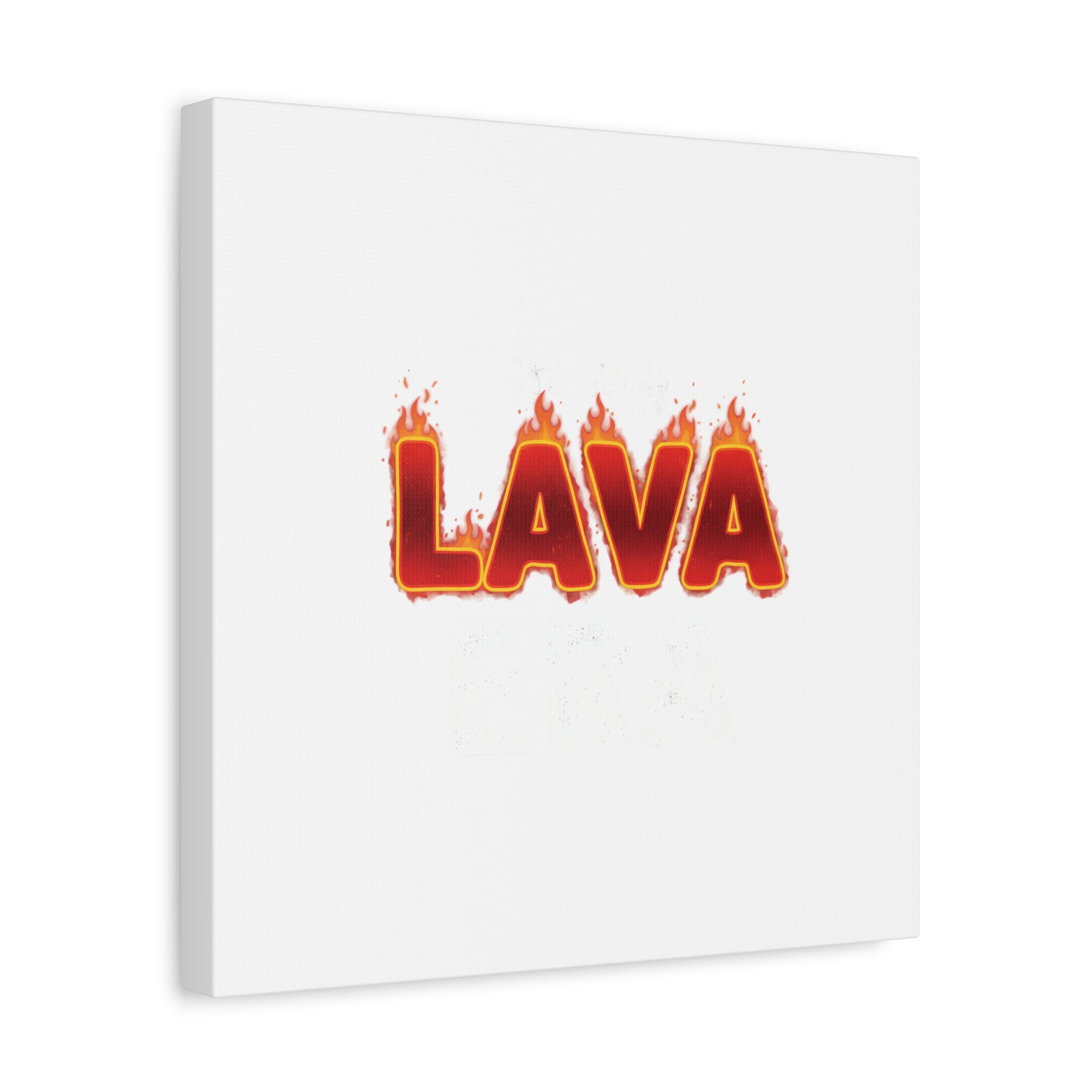 Lava Text Graphic Canvas, holiday burnout meme, festive but tired