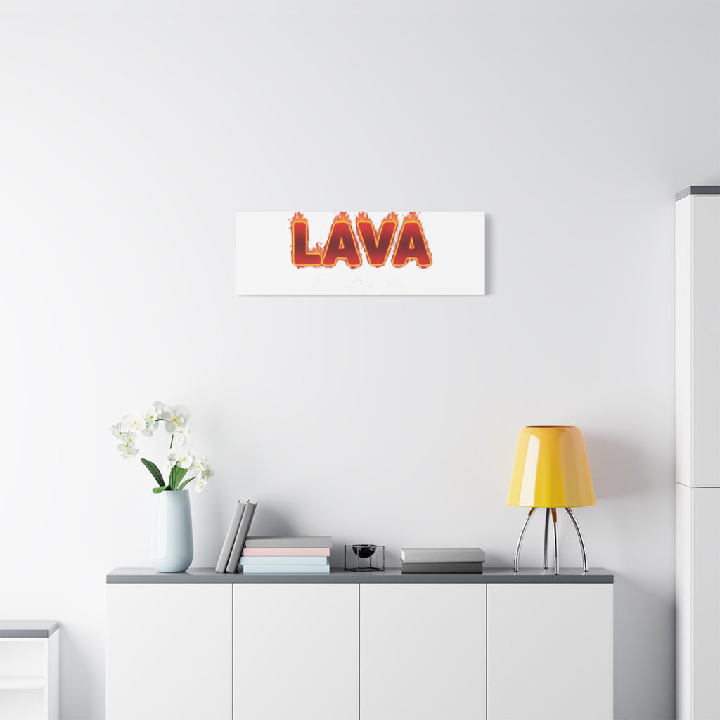 Lava Text Graphic Canvas, holiday burnout meme, festive but tired