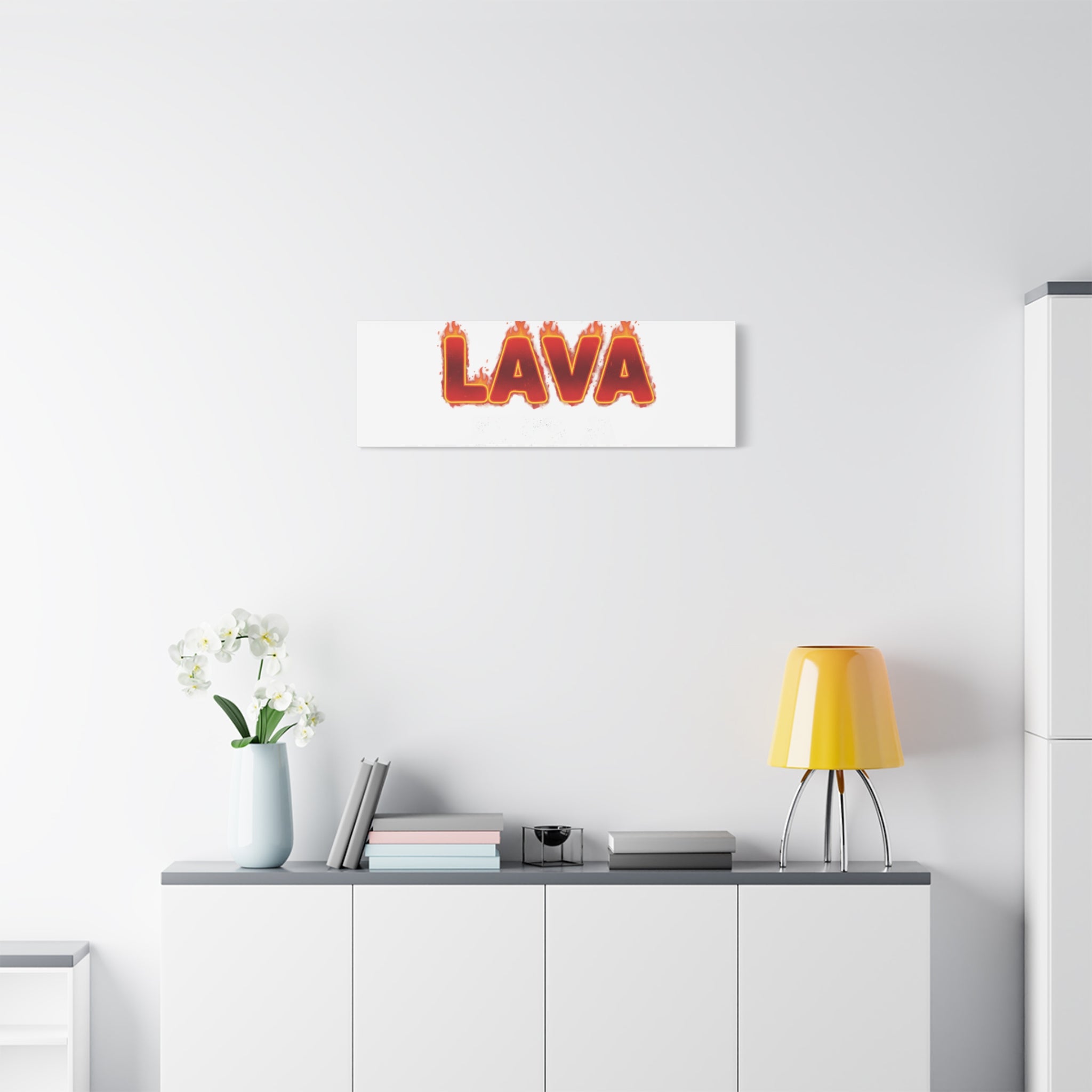 Lava Text Graphic Canvas, holiday burnout meme, festive but tired