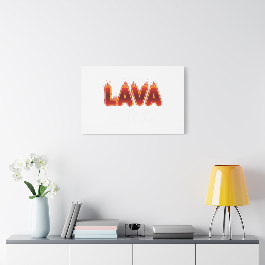 Lava Text Graphic Canvas, holiday burnout meme, festive but tired