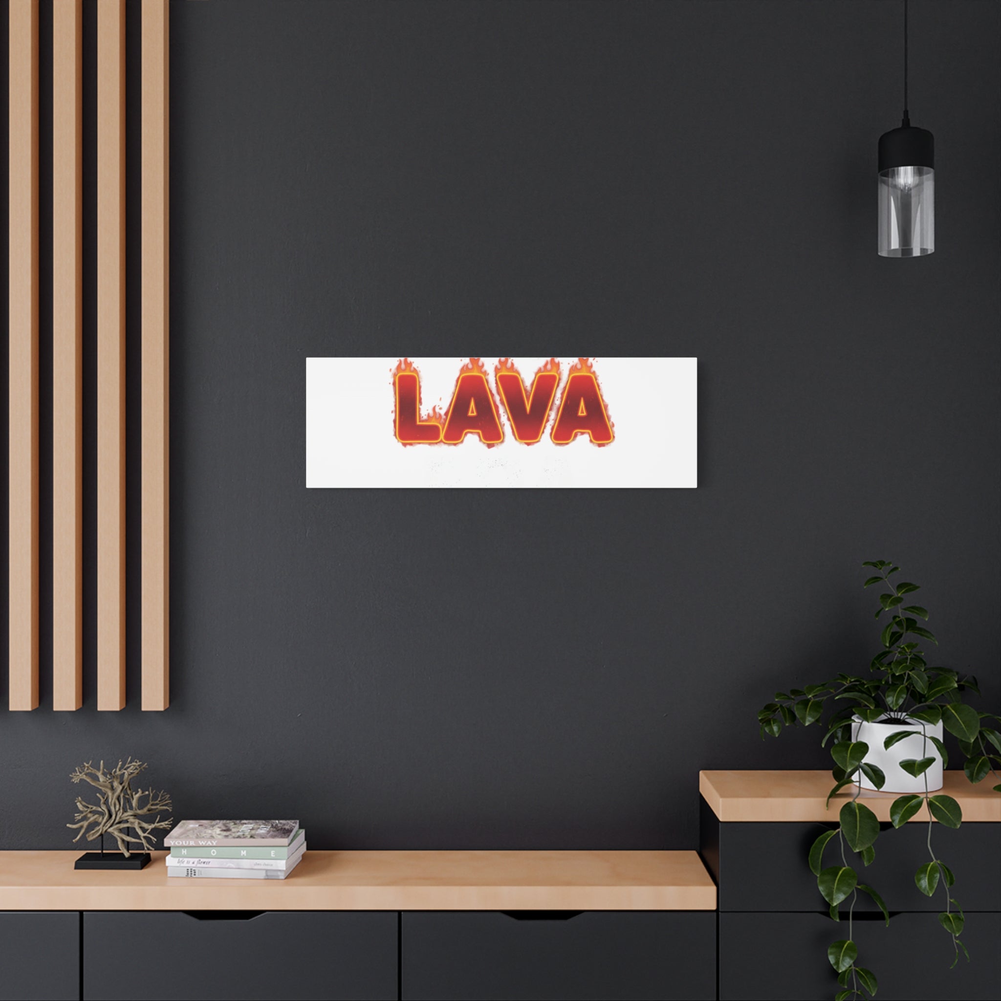 Lava Text Graphic Canvas, holiday burnout meme, festive but tired