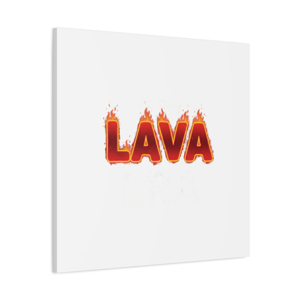 Lava Text Graphic Canvas, holiday burnout meme, festive but tired
