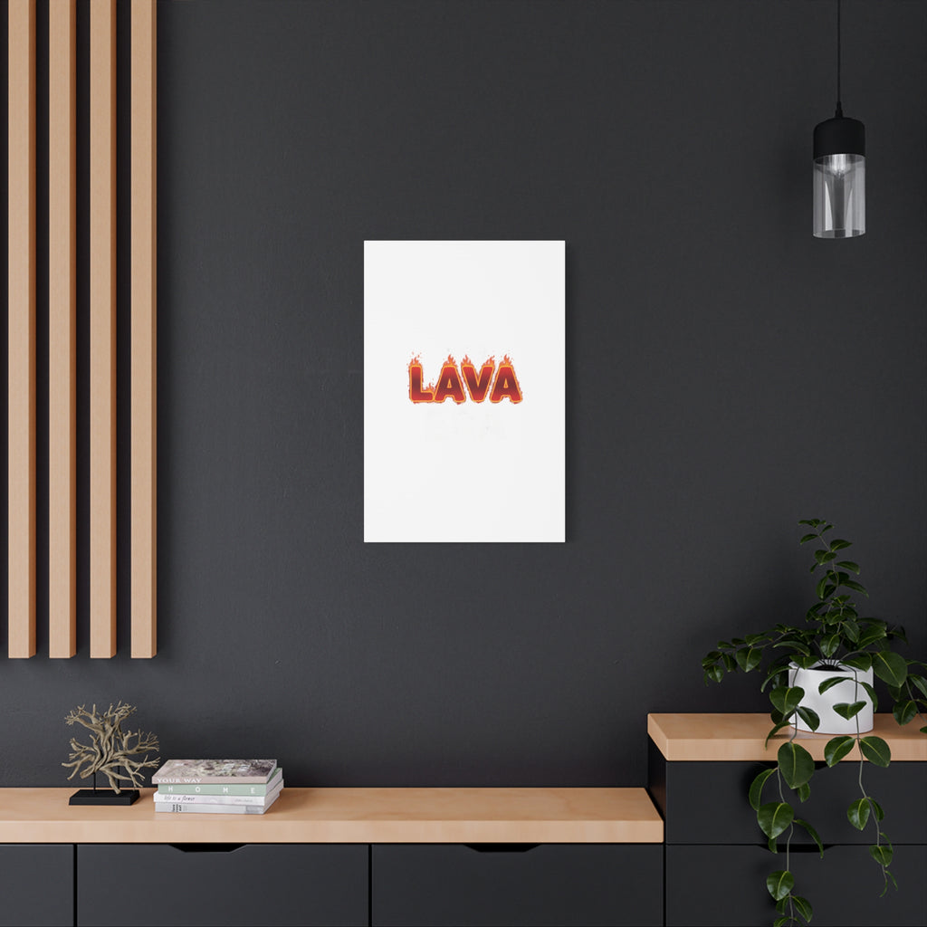 Lava Text Graphic Canvas, holiday burnout meme, festive but tired