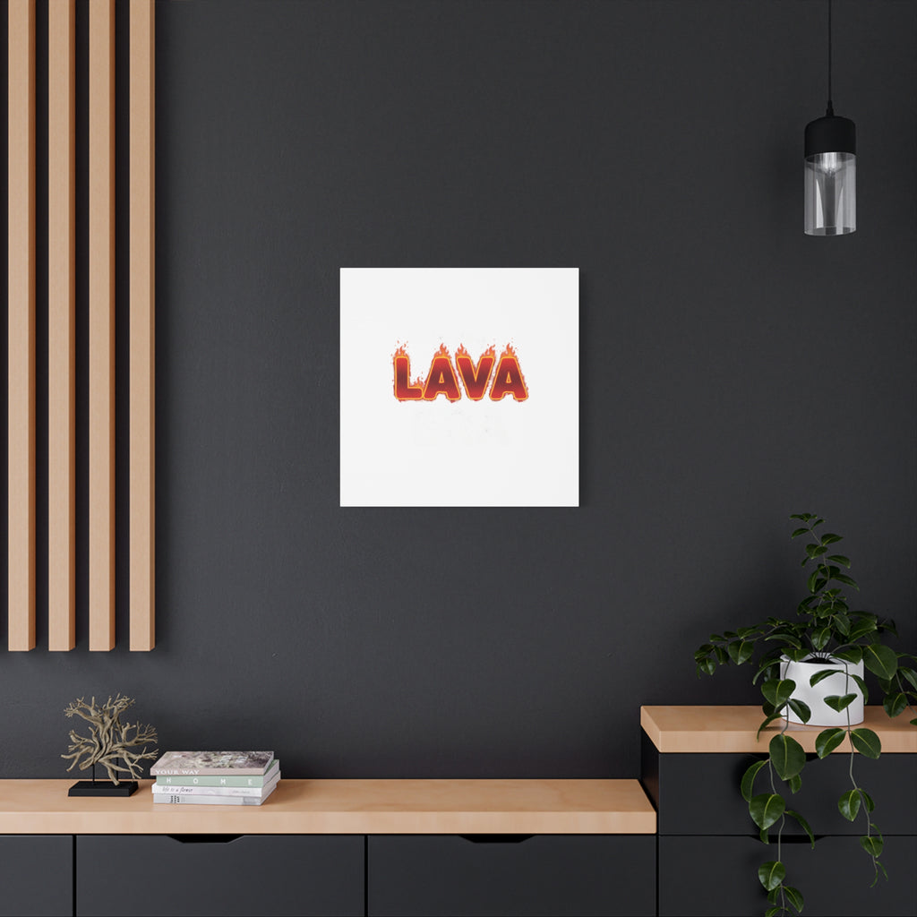 Lava Text Graphic Canvas, holiday burnout meme, festive but tired