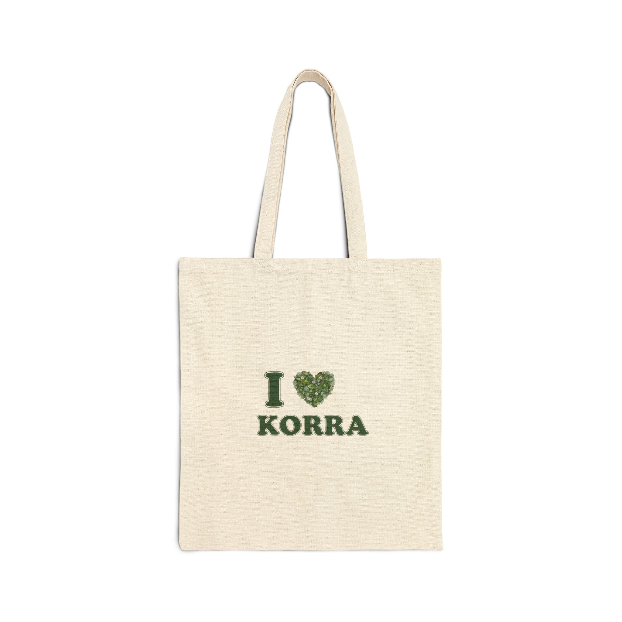 Winter botanical heart, Tote | pine branch design, minimal floral