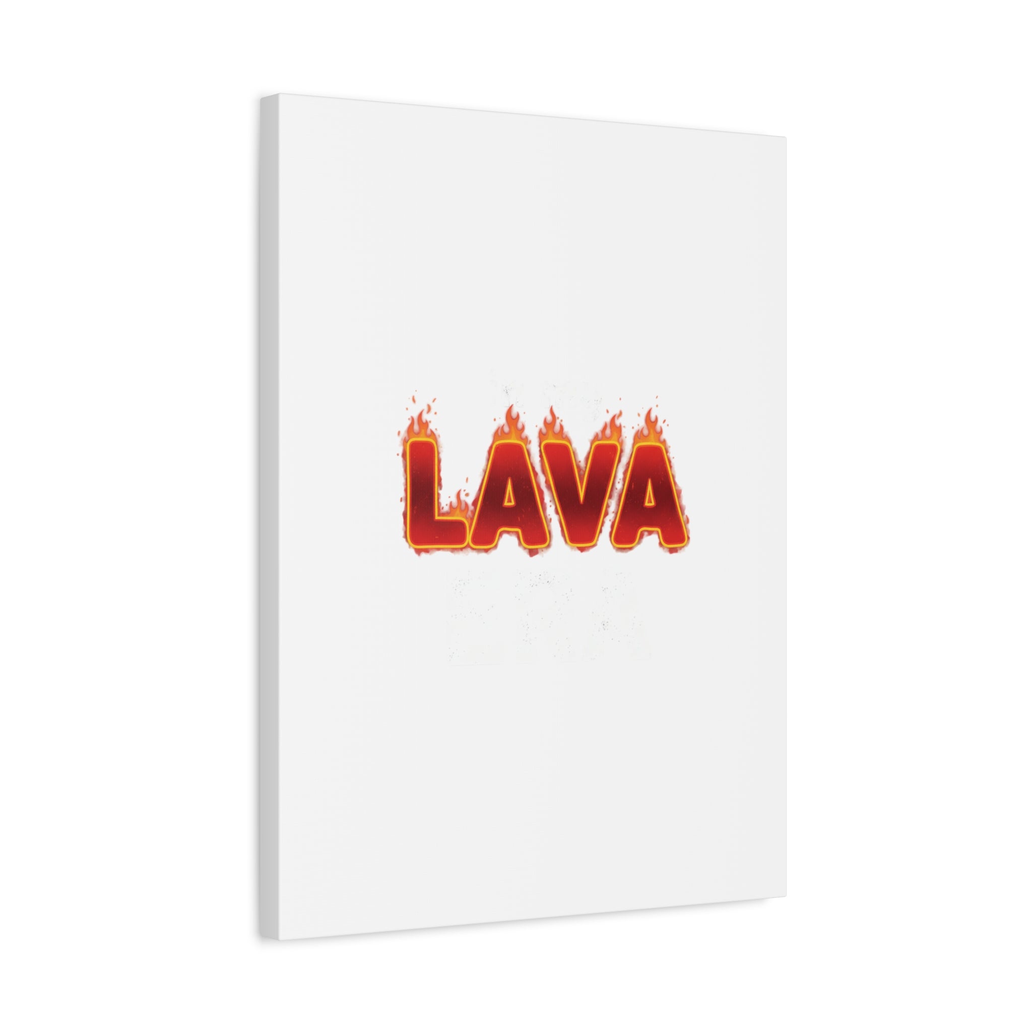 Lava Text Graphic Canvas, holiday burnout meme, festive but tired
