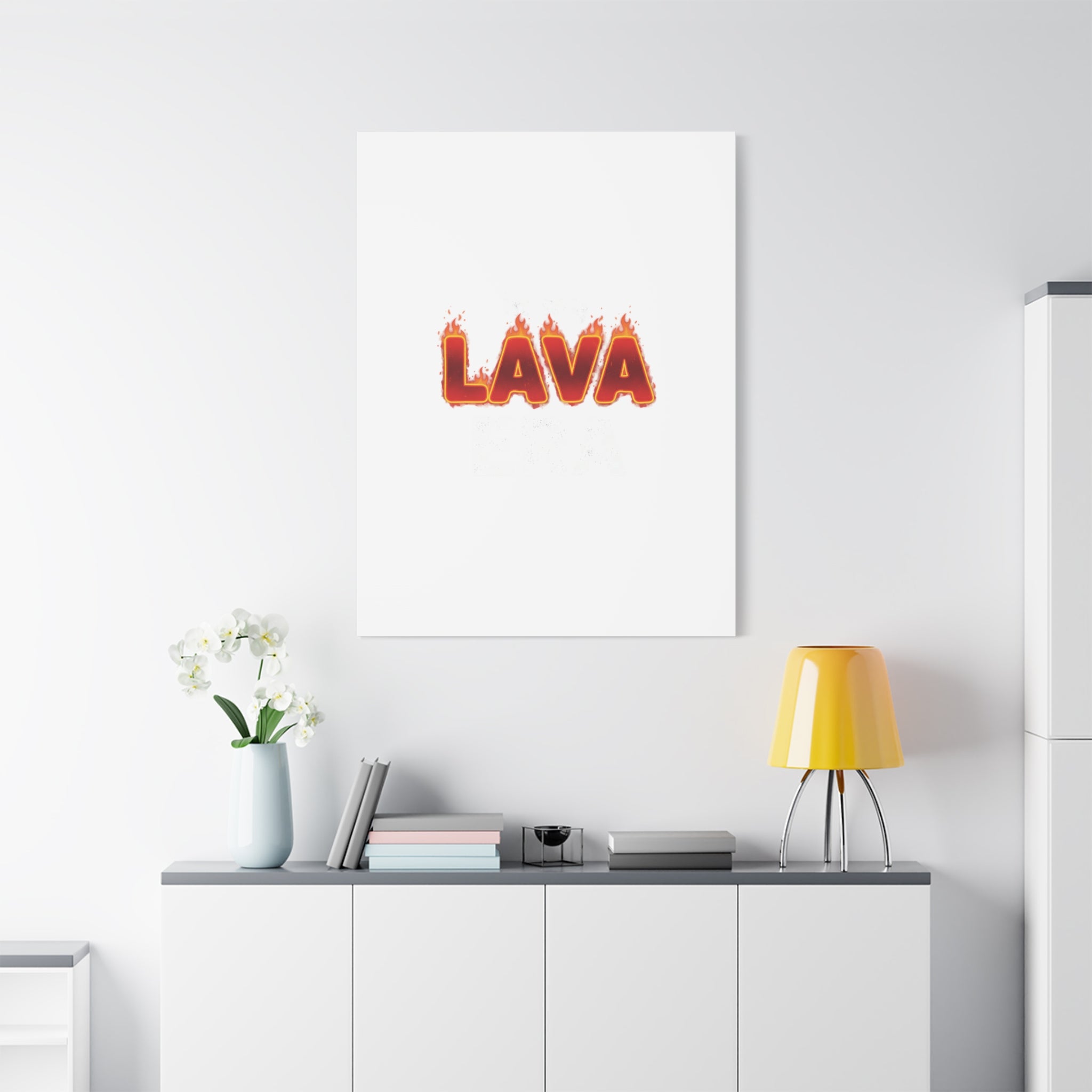 Lava Text Graphic Canvas, holiday burnout meme, festive but tired