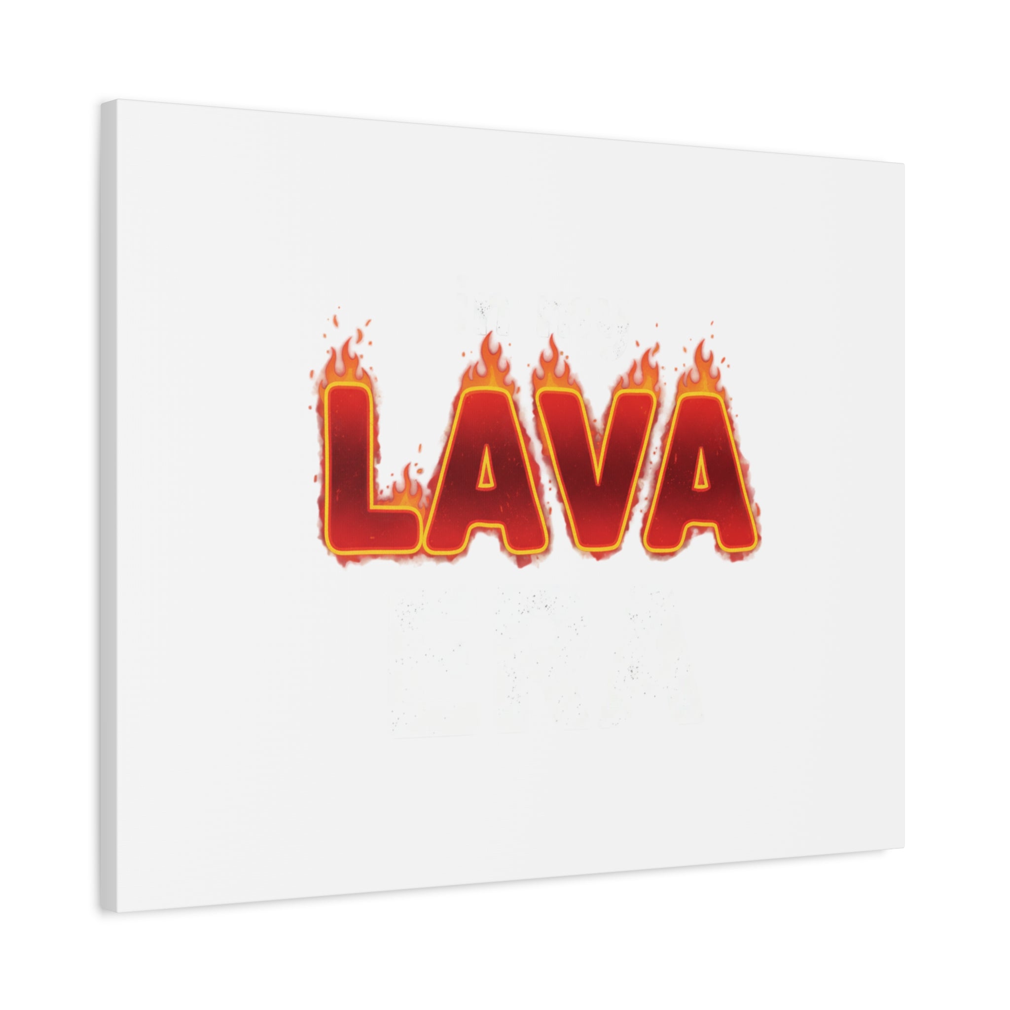 Lava Text Graphic Canvas, holiday burnout meme, festive but tired