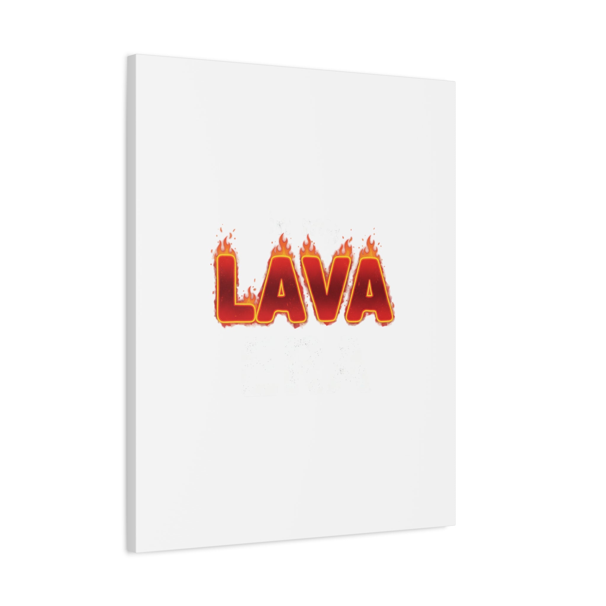 Lava Text Graphic Canvas, holiday burnout meme, festive but tired