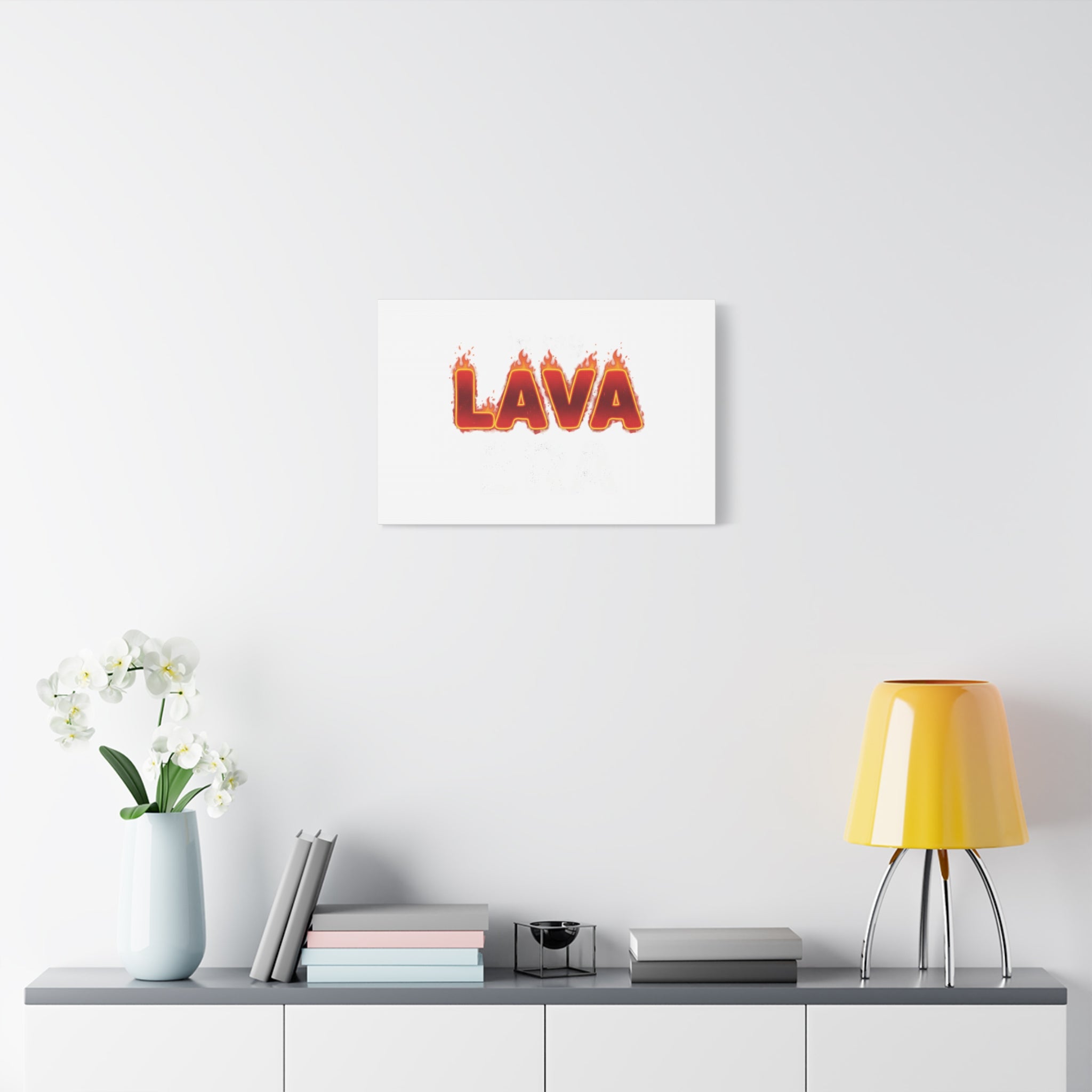 Lava Text Graphic Canvas, holiday burnout meme, festive but tired