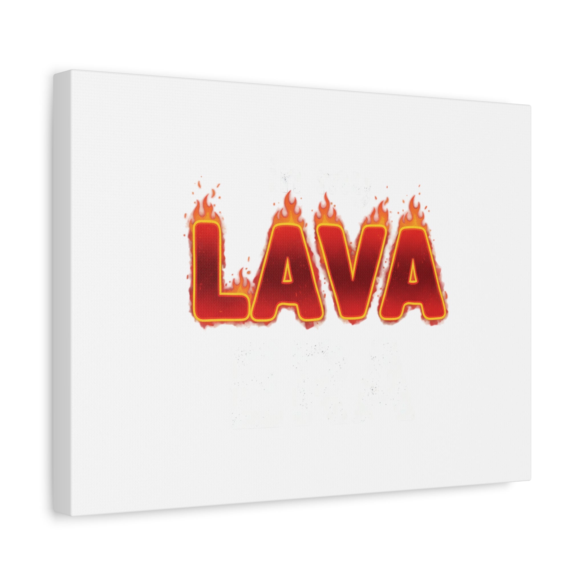 Lava Text Graphic Canvas, holiday burnout meme, festive but tired