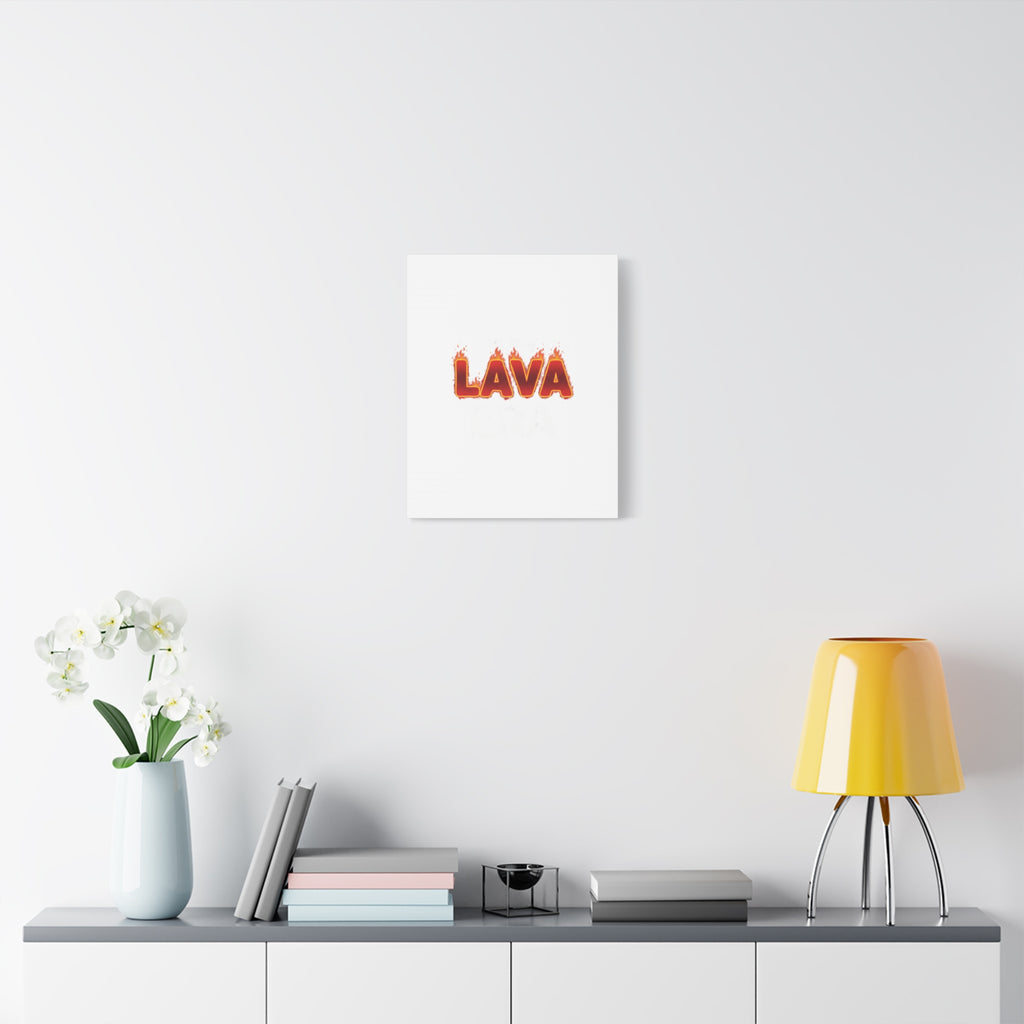 Lava Text Graphic Canvas, holiday burnout meme, festive but tired