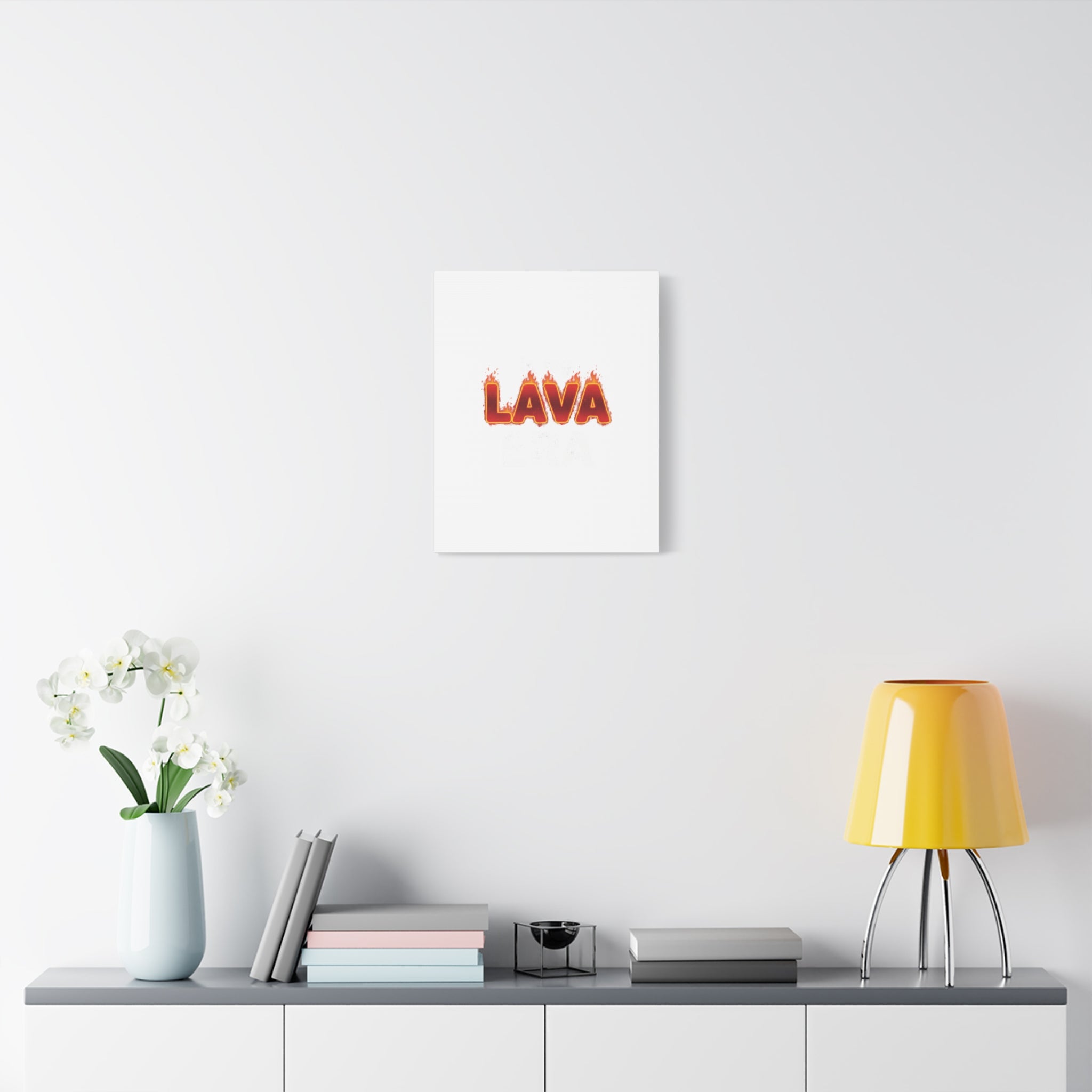 Lava Text Graphic Canvas, holiday burnout meme, festive but tired