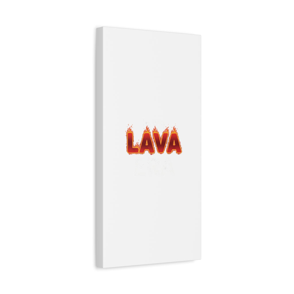 Lava Text Graphic Canvas, holiday burnout meme, festive but tired