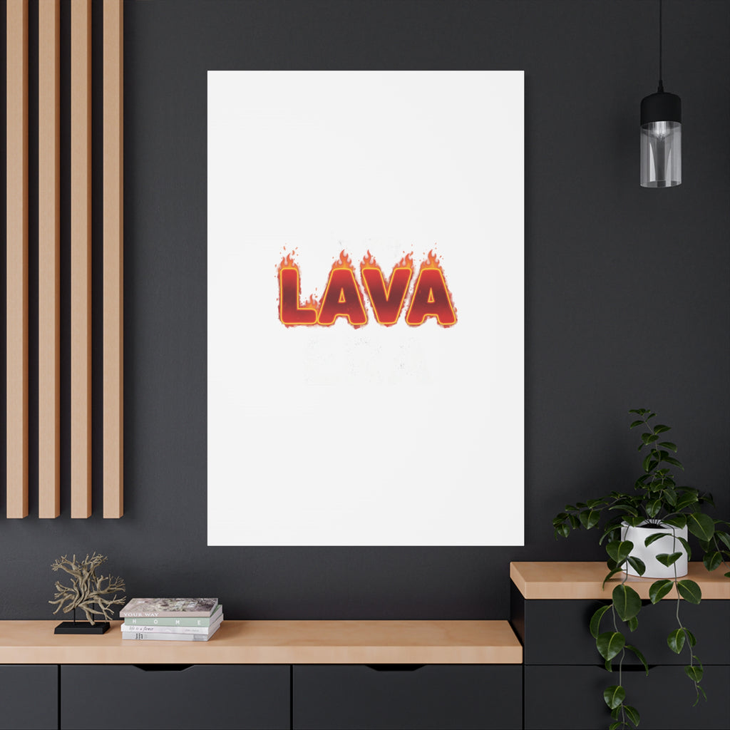 Lava Text Graphic Canvas, holiday burnout meme, festive but tired