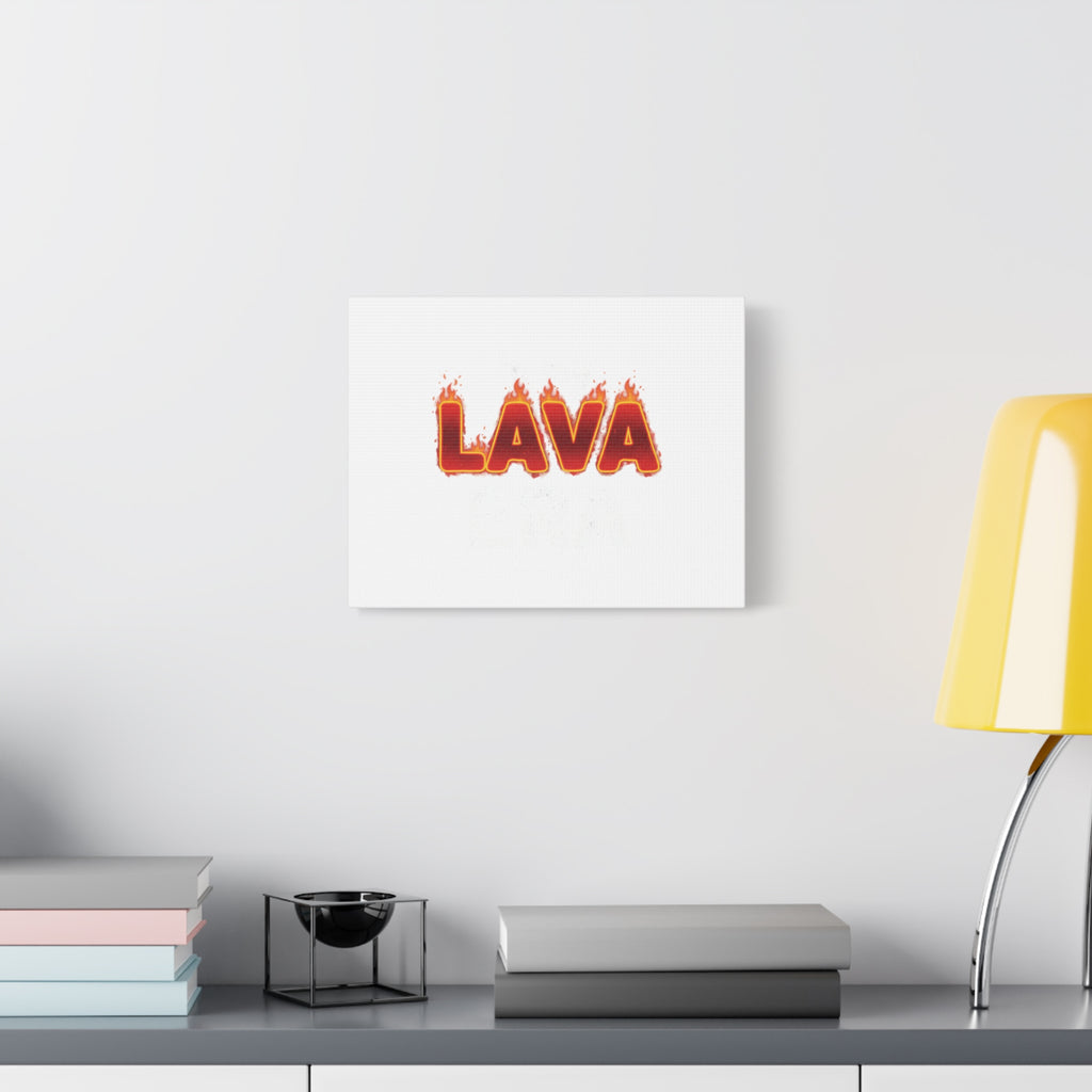 Lava Text Graphic Canvas, holiday burnout meme, festive but tired