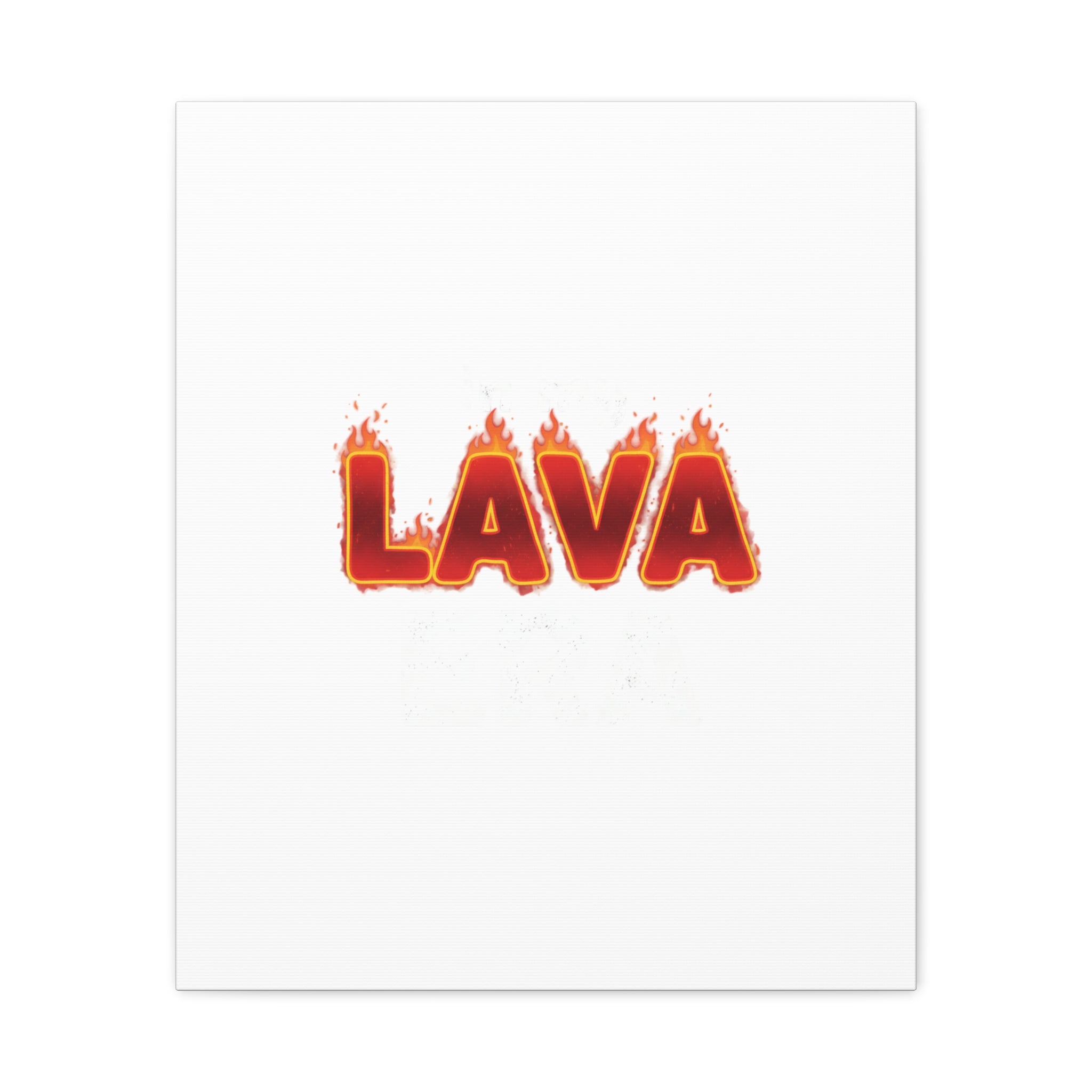 Lava Text Graphic Canvas, holiday burnout meme, festive but tired