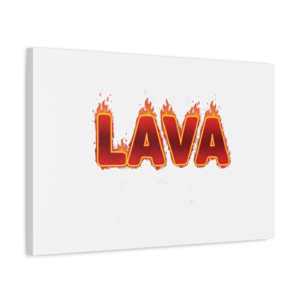 Lava Text Graphic Canvas, holiday burnout meme, festive but tired