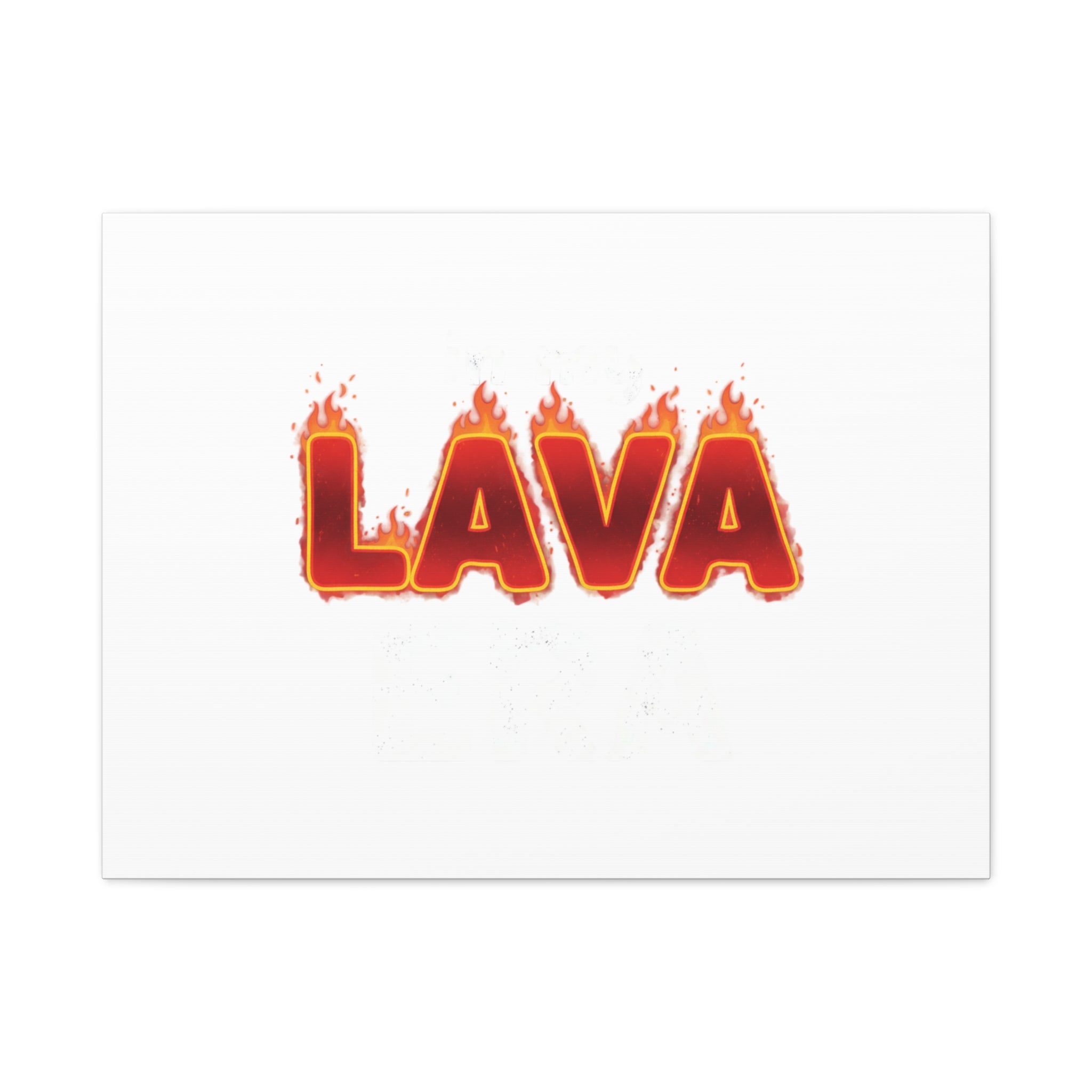 Lava Text Graphic Canvas, holiday burnout meme, festive but tired