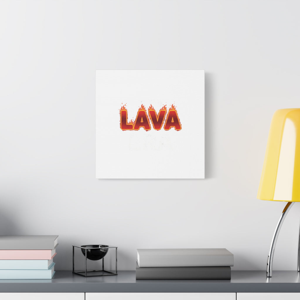 Lava Text Graphic Canvas, holiday burnout meme, festive but tired