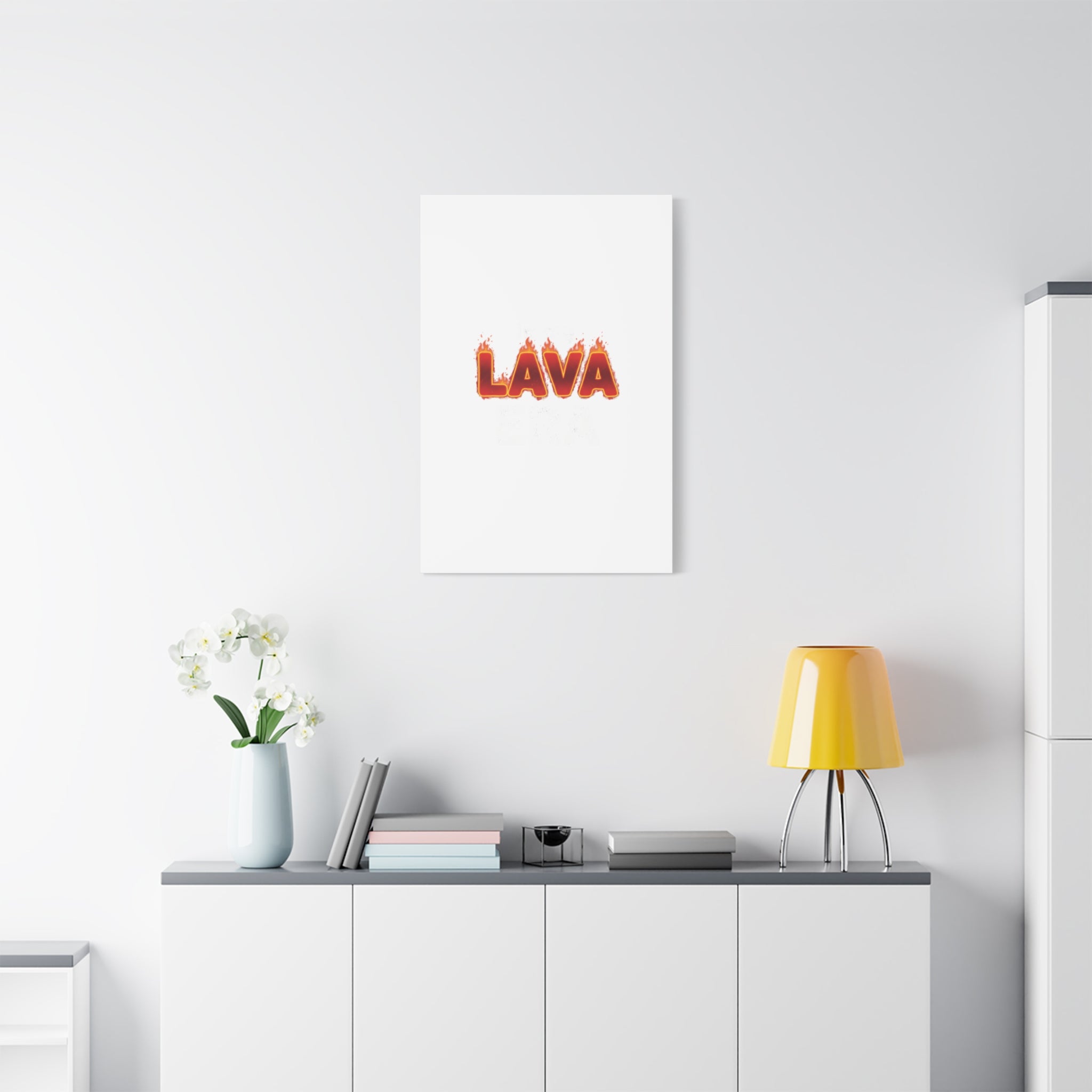 Lava Text Graphic Canvas, holiday burnout meme, festive but tired