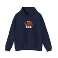 LAVA flame text Hoodie | Holiday burnout, festive but tired